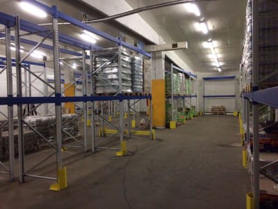 Development of warehouse shelving system UAB "OSAMA" - Riga 10